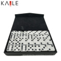 Customize White Domino Game Set With Leather Box